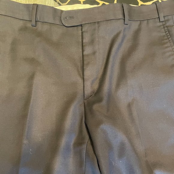 BLACK MENS DRESS PANT ZANELLA. ITALIAN MANUFACTURED - Picture 3 of 6